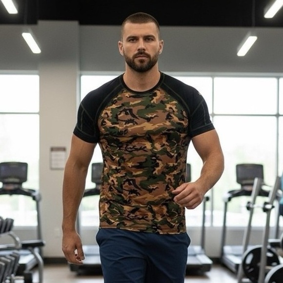 Kilogear Other - KiloGear CUT Weighted Training Shirt Men’s Small–Camo Compression Top USA Made